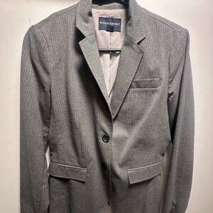 Banana Republic Gray Pinstripe Blazer (Size 4)